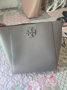 Tory Burch Mcgraw Silver Maple With Wallet